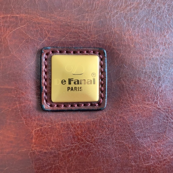 Vintage De Fanal Paris Genuine Leather Crossbody Women’s Handbag - Picture 3 of 11